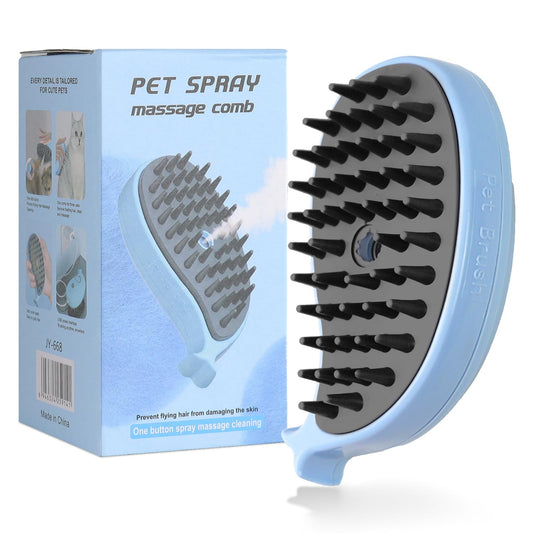 3-in-1 Steam Grooming Brush for Cats & Dogs