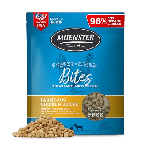 Muenster Freeze-Dried Dog Treats – Chicken & Organ Meats 20 oz