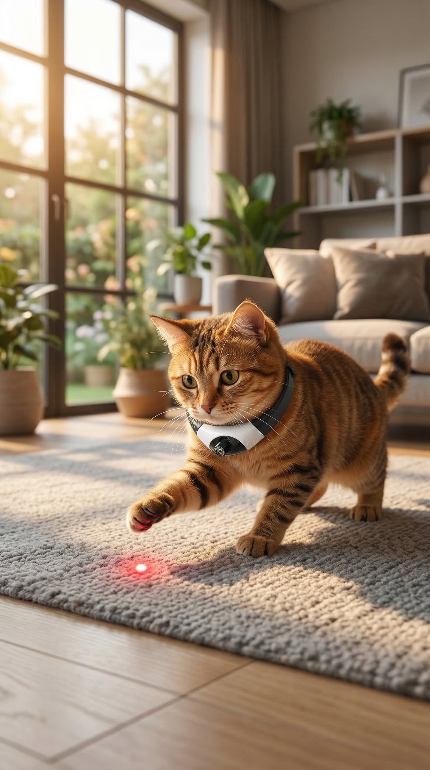 Smart Laser Cat Collar Toy – The Hands-Free Laser That Keeps Cats Playing for Hours