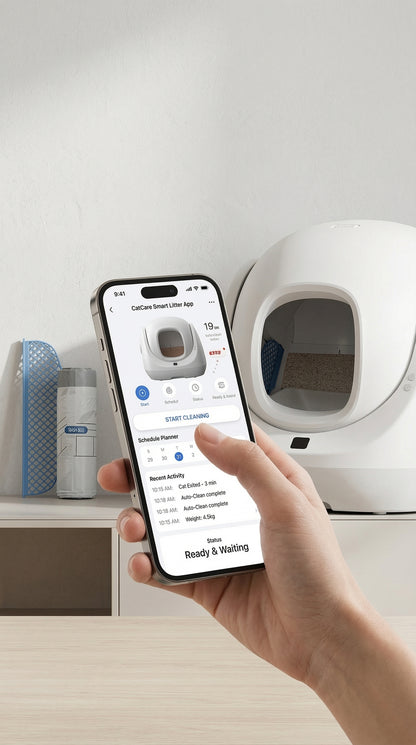 Smart Self-Cleaning Cat Litter Box – Automatic App-Controlled Litter System for Multi-Cat Homes
