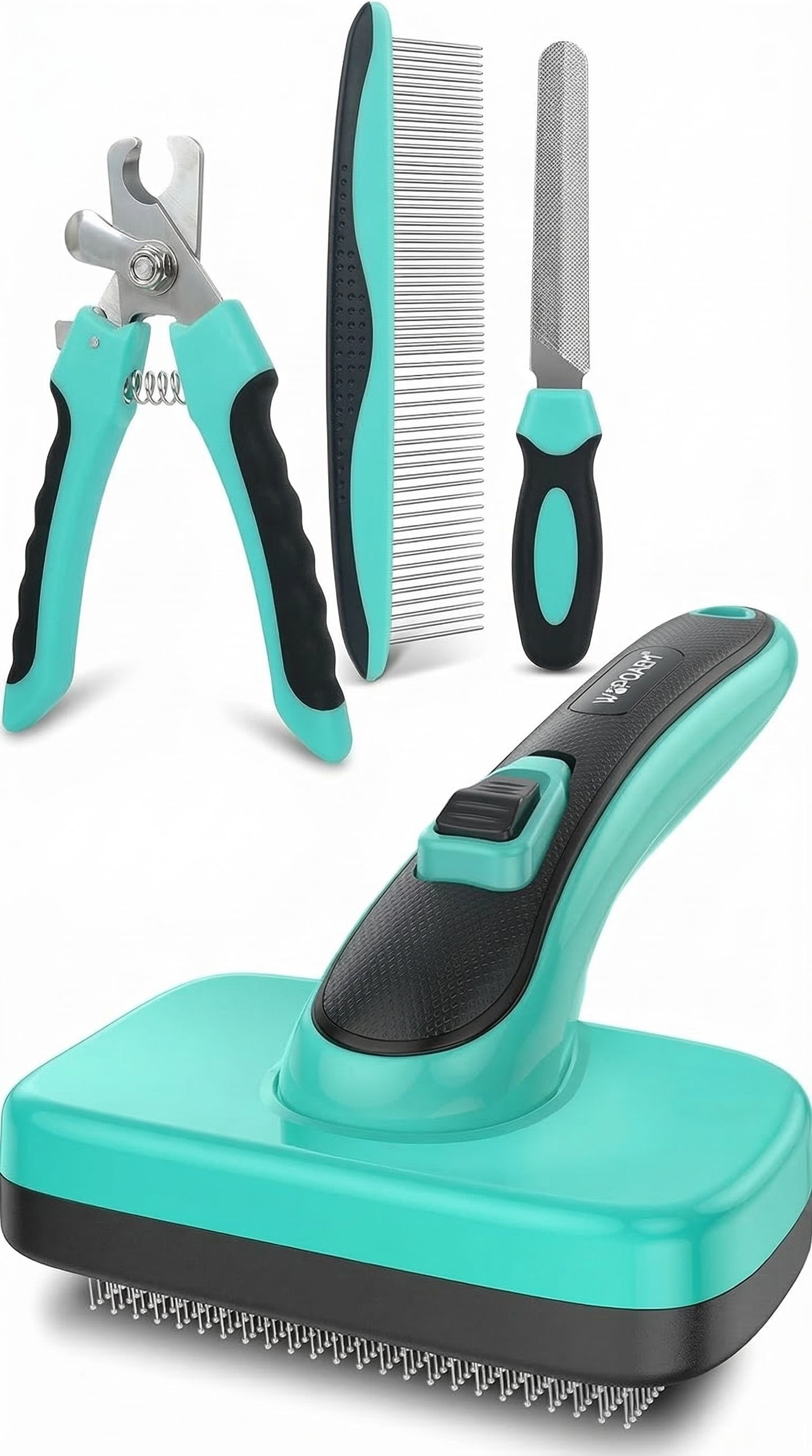 Multi-Function Retractable Pet Brush – Hair Removal & Grooming Comb, 3 Stylish Options