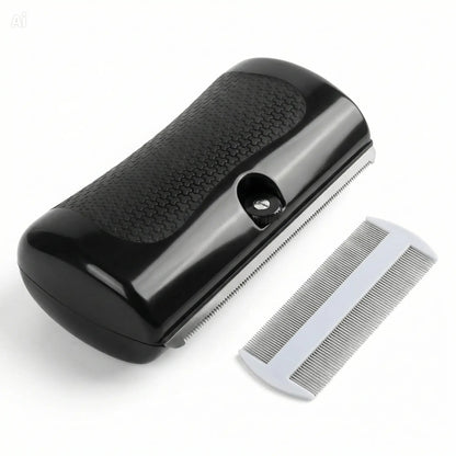 One-Piece Ergonomic Pet Grooming Brush – Professional Fur Removal for Cats & Dogs