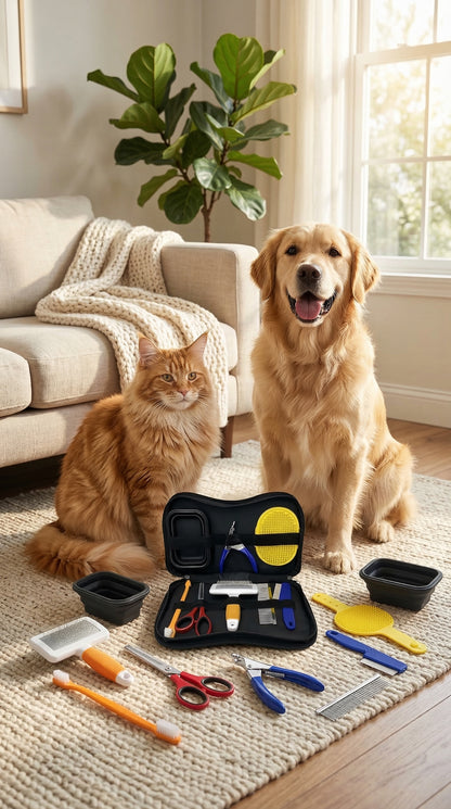 8-in-1 Pet Grooming Kit for Dogs & Cats – Complete Home Grooming Set