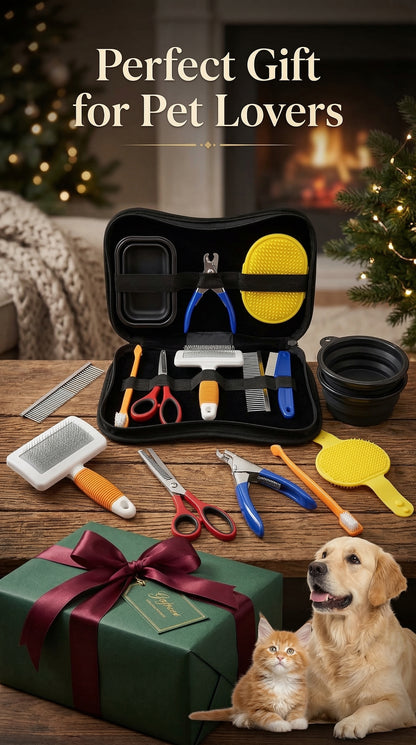 8-in-1 Pet Grooming Kit for Dogs & Cats – Complete Home Grooming Set