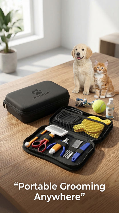 8-in-1 Pet Grooming Kit for Dogs & Cats – Complete Home Grooming Set