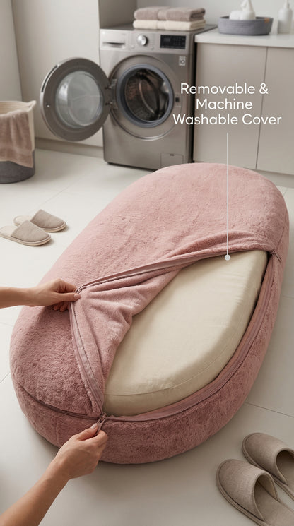 Giant Human Dog Bed – Orthopedic Plush Lounger for Adults & Pets