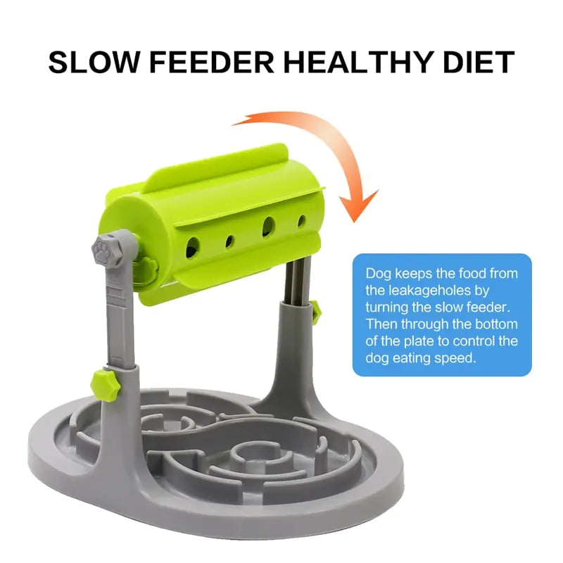 Rolling Food Dispenser for Cats and Dogs, Slow Feeder