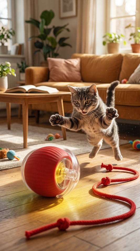 Smart Interactive Rolling Ball – Endless Playtime for Your Pets