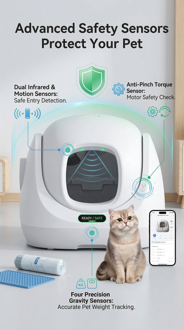 Smart Self-Cleaning Cat Litter Box