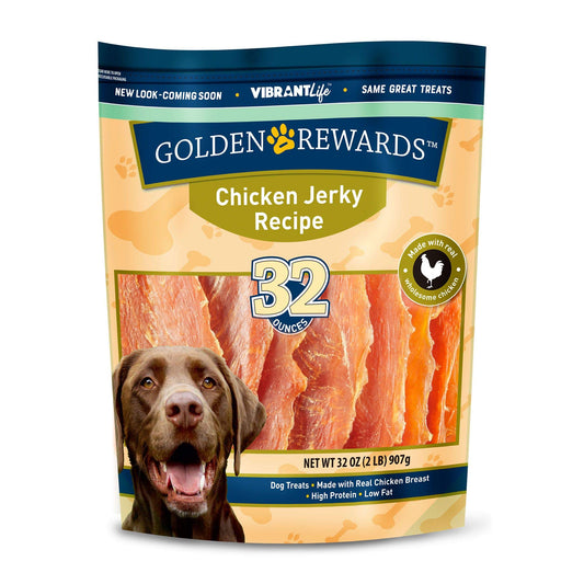 Golden Rewards Chicken Jerky Dog Treat 32 oz