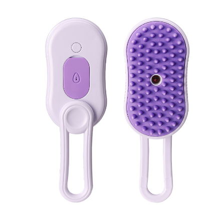 3-in-1 Steam Pet Grooming Brush – Deshedding & Massage Tool