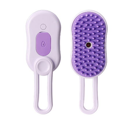 3-in-1 Steam Pet Grooming Brush – Deshedding & Massage Tool