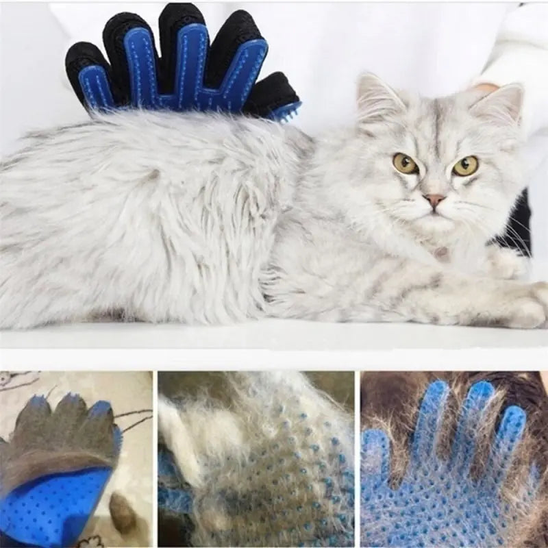 Pet Grooming Gloves for Cats and Dogs Cleaning Supplies